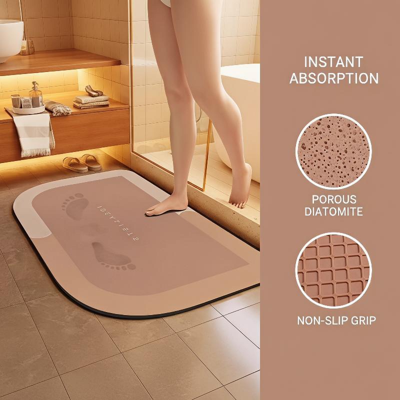 超吸水性バスマット、滑り止め裏地、速乾性、浴室・シャワー・家 - Jet Home Bathroom Mats のレビューと価格