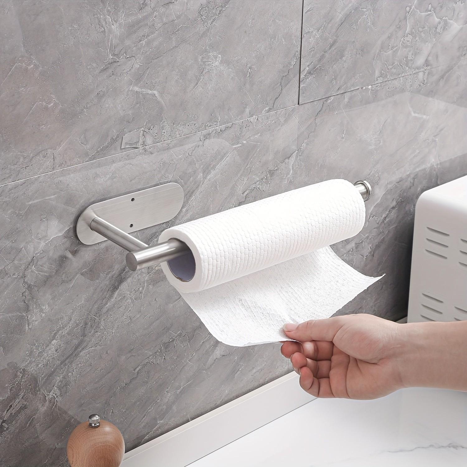 ミニマリストステンレススチール製壁掛けタオルバー、省スペース - Home Bathroom Paper Towel Holder のレビューと価格