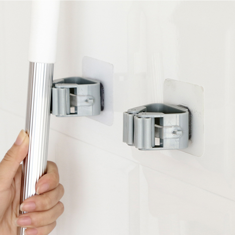 ドリル不要の粘着式壁掛けモップラック、ほうきハンガーフック、 - Tiny Home Bathroom Kit のレビューと価格