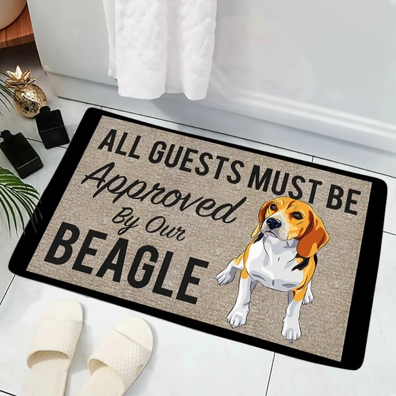 犬の面白いドアマット 小さなカーペット ノックする必要はあり - Home Bathroom Reno のレビューと価格