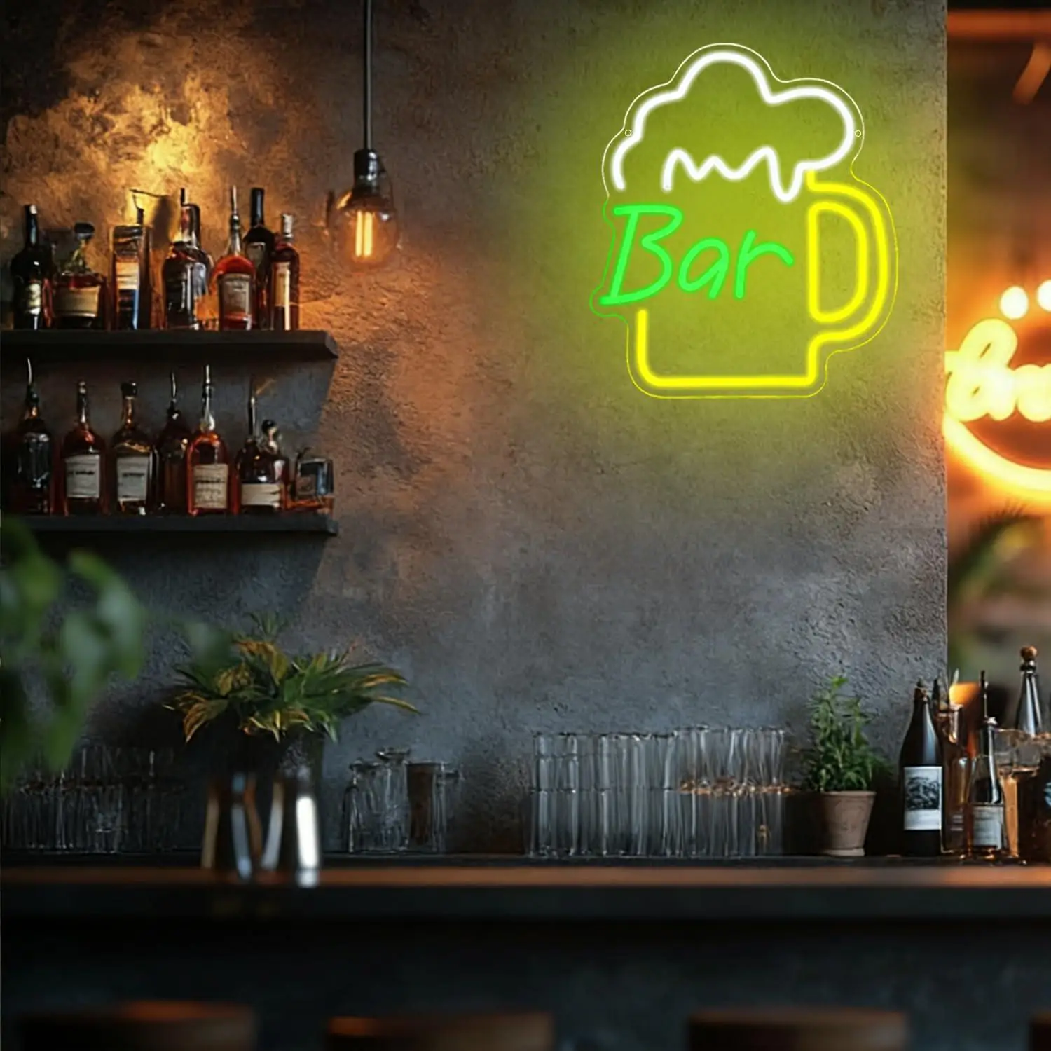 ビールバーネオンサインUSB調光可能なLEDライト、ビジネス - Home Kitchen & Bathroom のレビューと価格