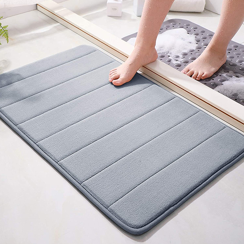 バスルーム用の厚い滑り止めマット,吸水性が高く,柔らかいラグ - Jet Home Bathroom Mats のレビューと価格