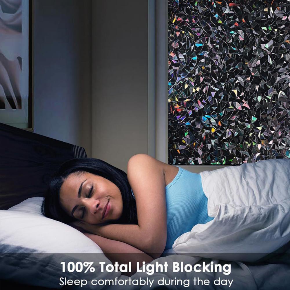 黒の3Dレインボーウィンドウ遮光フィルム,日焼け止め,ブライ - Home Bathroom Window Tint のレビューと価格
