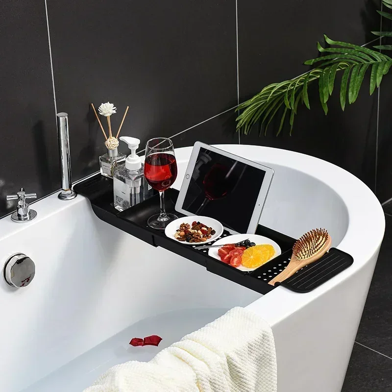 浴室用ポータブルツール バスタブシェルフ 拡張可能なバスタブ - Bath Caddy Tray のレビューと価格