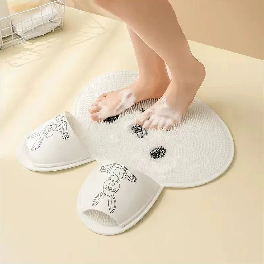 1枚入りシリコンフットマッサージマット滑り止めシャワーマット - Home Bathroom Floor Mats のレビューと価格