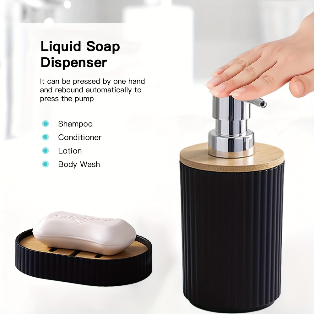 6 個のバスルームアクセサリーソープディスペンサーボックスト - Zara Home Bathroom Set のレビューと価格
