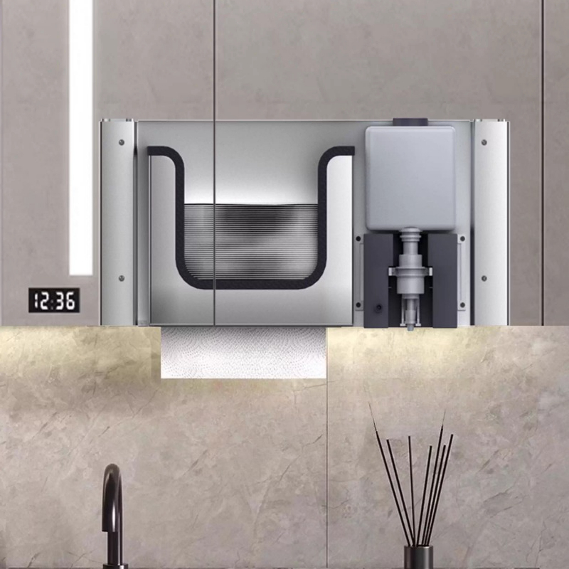 ステンレス製隠しペーパータオルディスペンサー（ソープディスペ - Home Bathroom Paper Towel Holder のレビューと価格