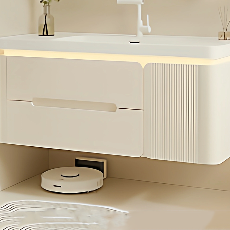 モダンな引き出し付きバスルームキャビネット、ペーパーホワイト - Home Bathroom Partition Wall のレビューと価格