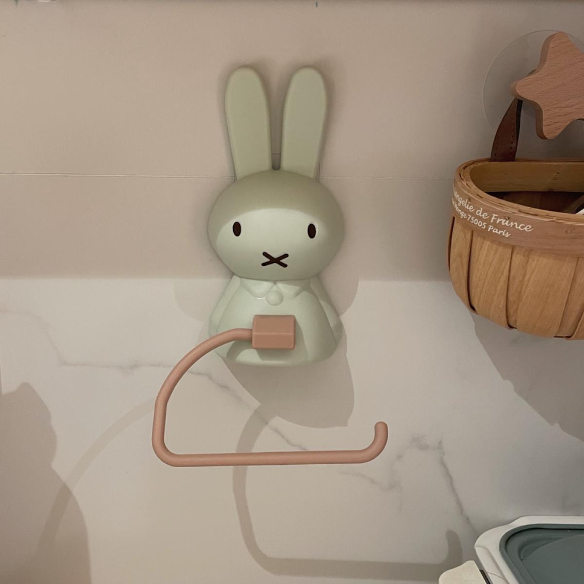 ミッフィー多機能バスルームティッシュホルダーかわいい非穴あき - Home Goods Bathroom Accessories のレビューと価格