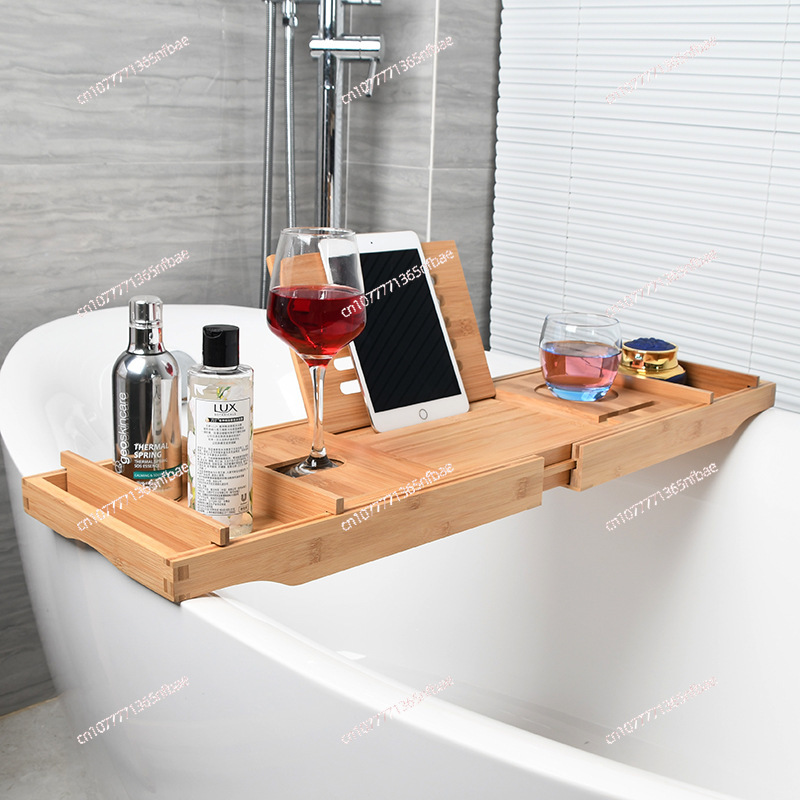 高級ブラウンバスタブキャディー、伸縮式滑り止めバストレイ、ヨ - Bath Caddy Tray のレビューと価格
