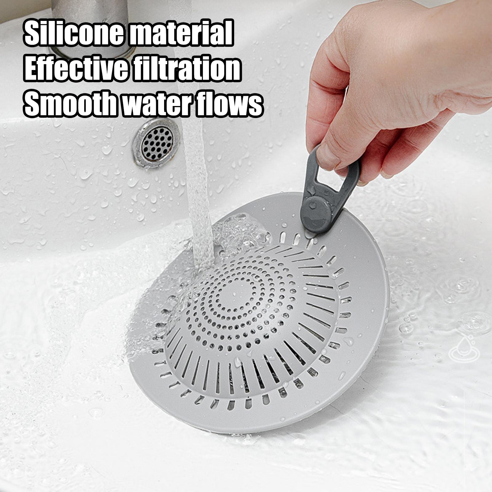 シリコン製フロア排水溝カバー 浴室下水道排水口バリヤー 髪の - Home Bathroom Floor Mats のレビューと価格