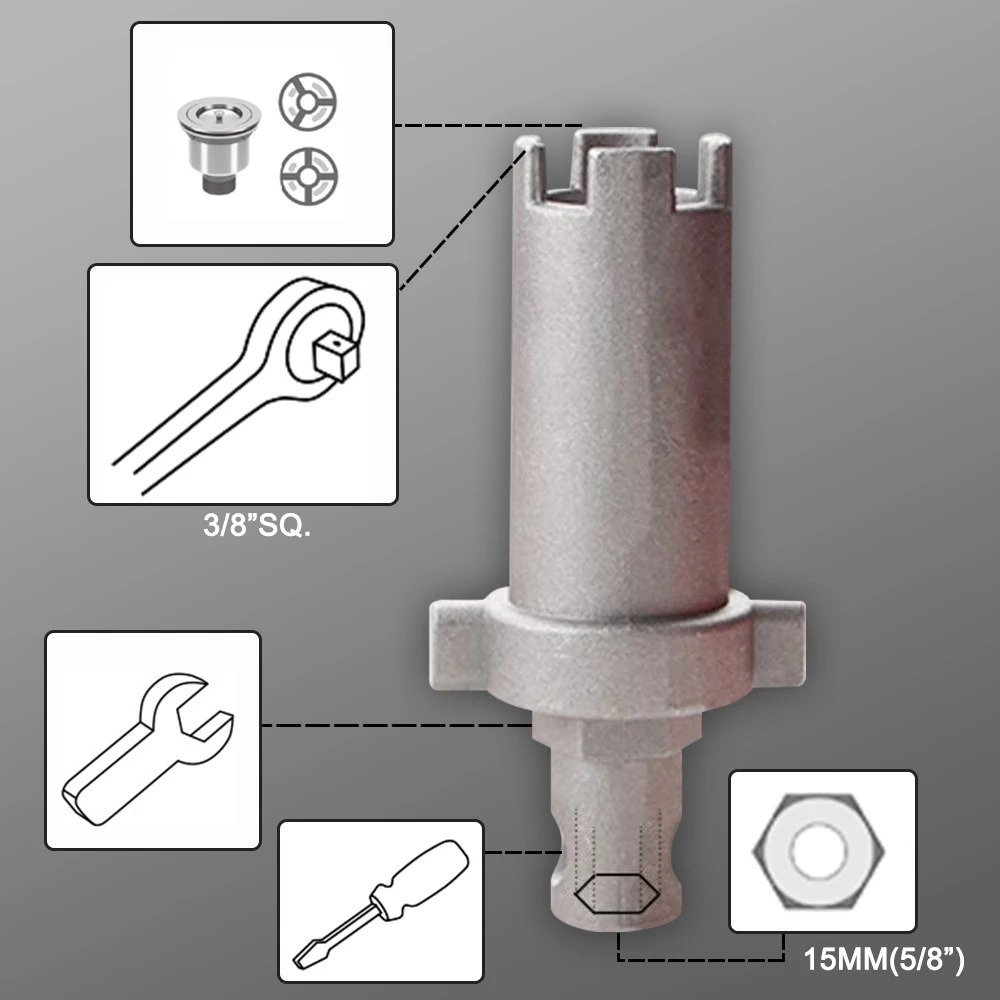 TINSOL シンク蛇口レンチ 滑り止めハンドル ダブルヘッ - Home Bathroom Water Heater のレビューと価格