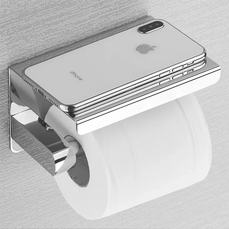 ステンレス鋼のバスルームペーパーホルダートイレットペーパーホ - Home Bathroom Paper Towel Holder のレビューと価格