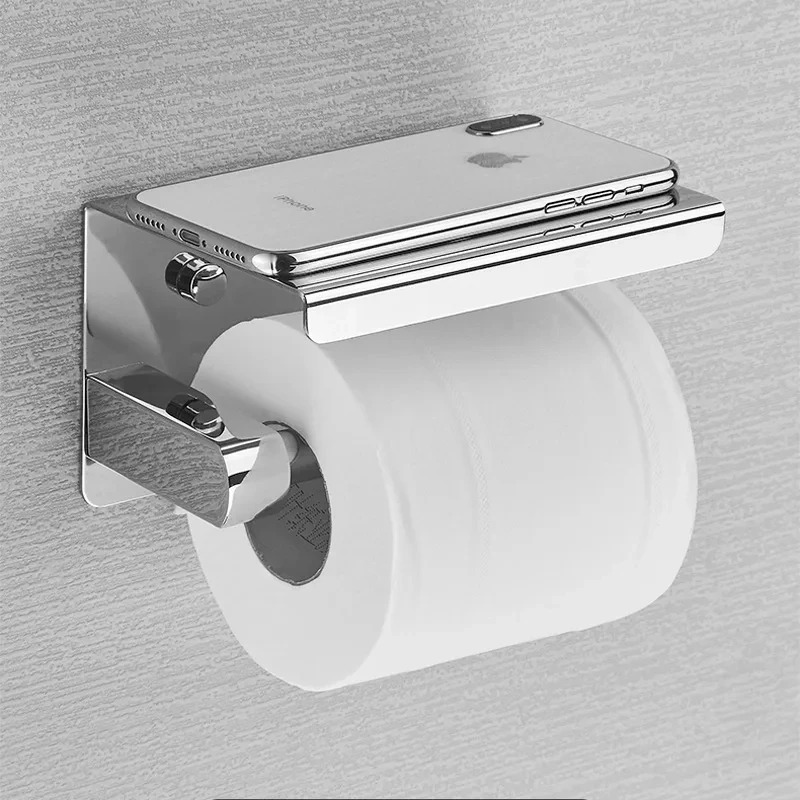 ステンレス鋼のバスルームペーパーホルダートイレットペーパーホ - Home Bathroom Paper Towel Holder のレビューと価格