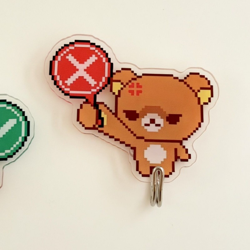 かわいいリラックマ粘着フック、ドリル不要、粘着式ウォールフッ - Home Goods Bathroom Decor のレビューと価格
